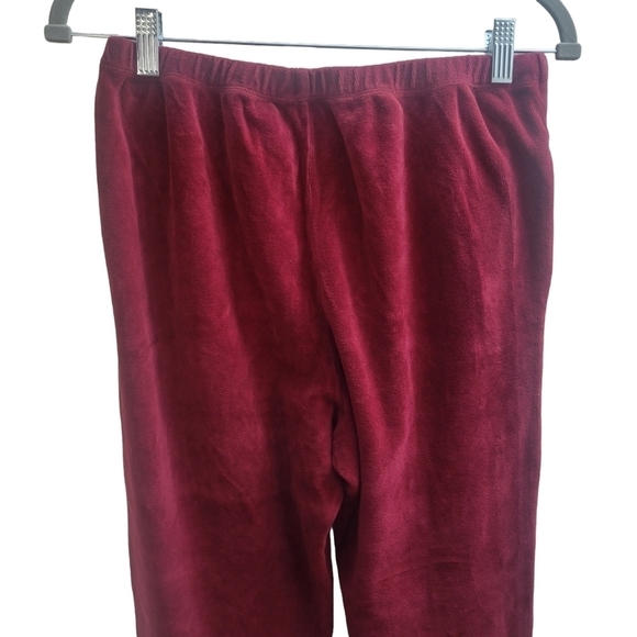 RE/DONE Burgundy Velour Flare Lunge Pants Size Small@❗SALE❗ - Picture 9 of 12